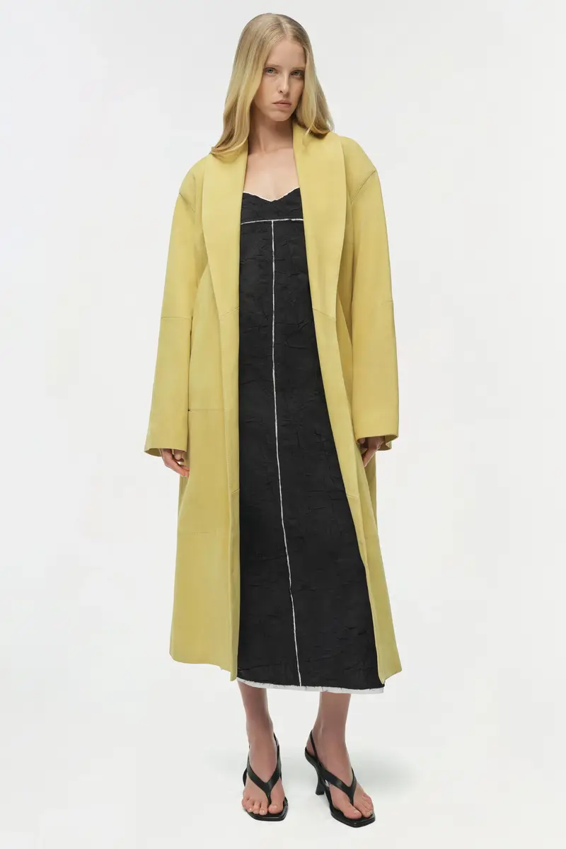 Simkhai Enola Suede Trench Coat | Thumbnail 2