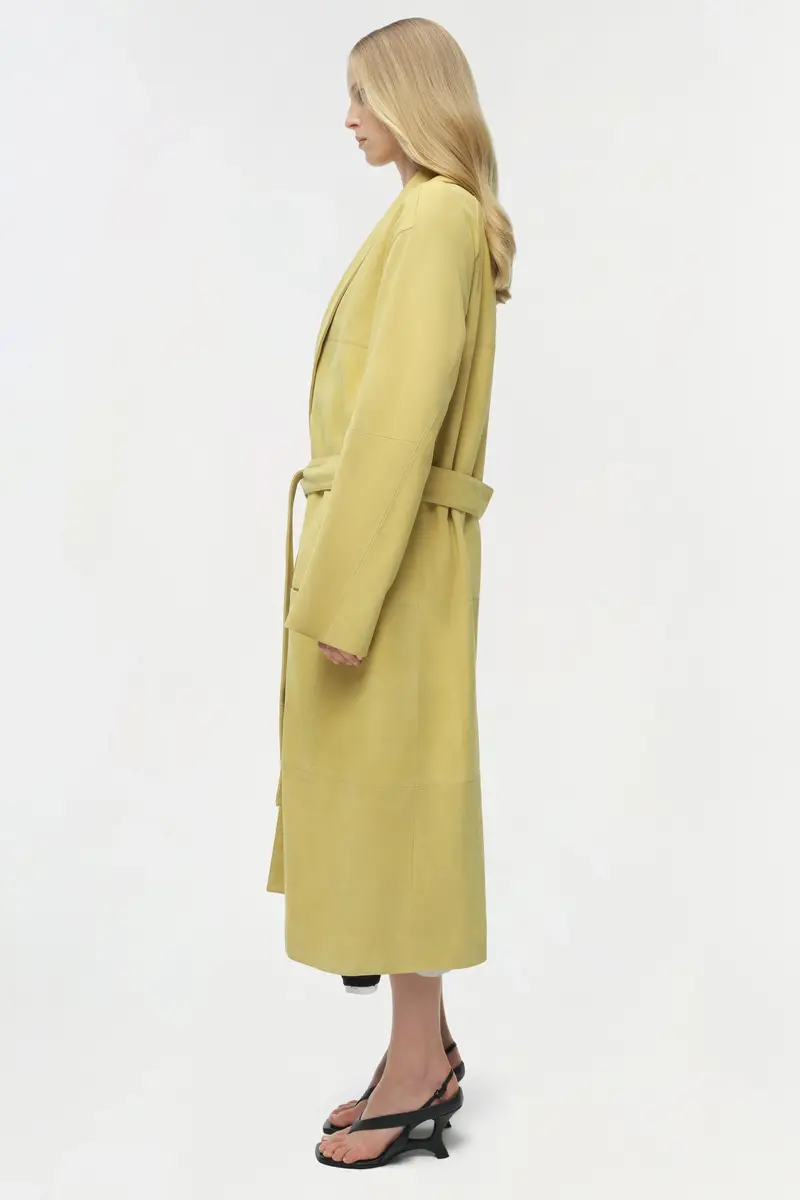 Simkhai Enola Suede Trench Coat | Thumbnail 4