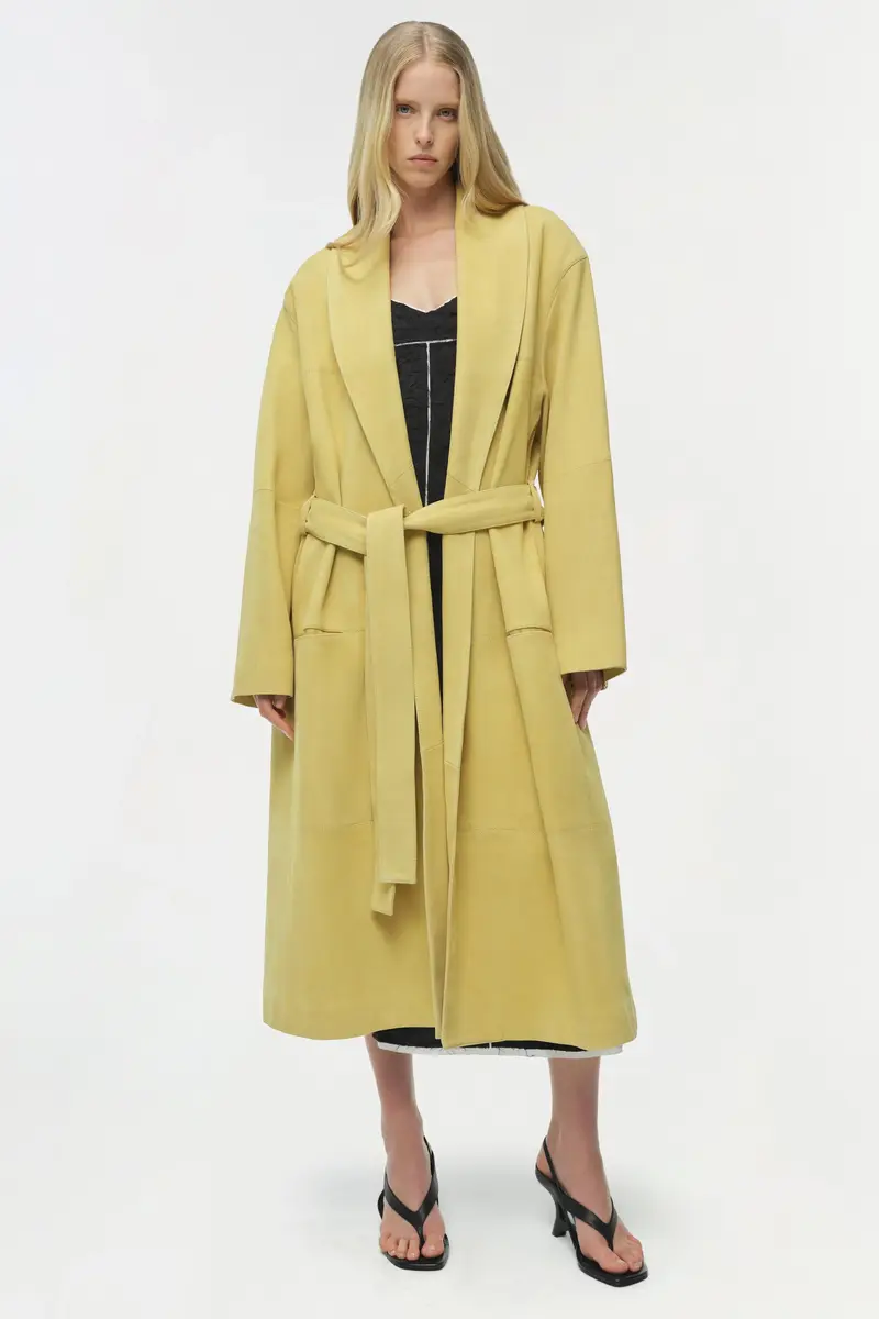 Simkhai Enola Suede Trench Coat | Thumbnail 6