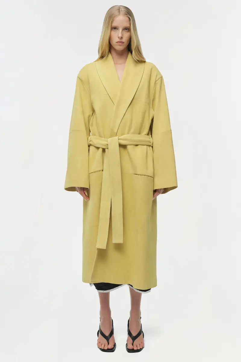 Simkhai Enola Suede Trench Coat | Thumbnail 7