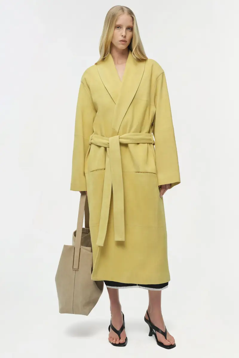 Simkhai Enola Suede Trench Coat | Thumbnail 8