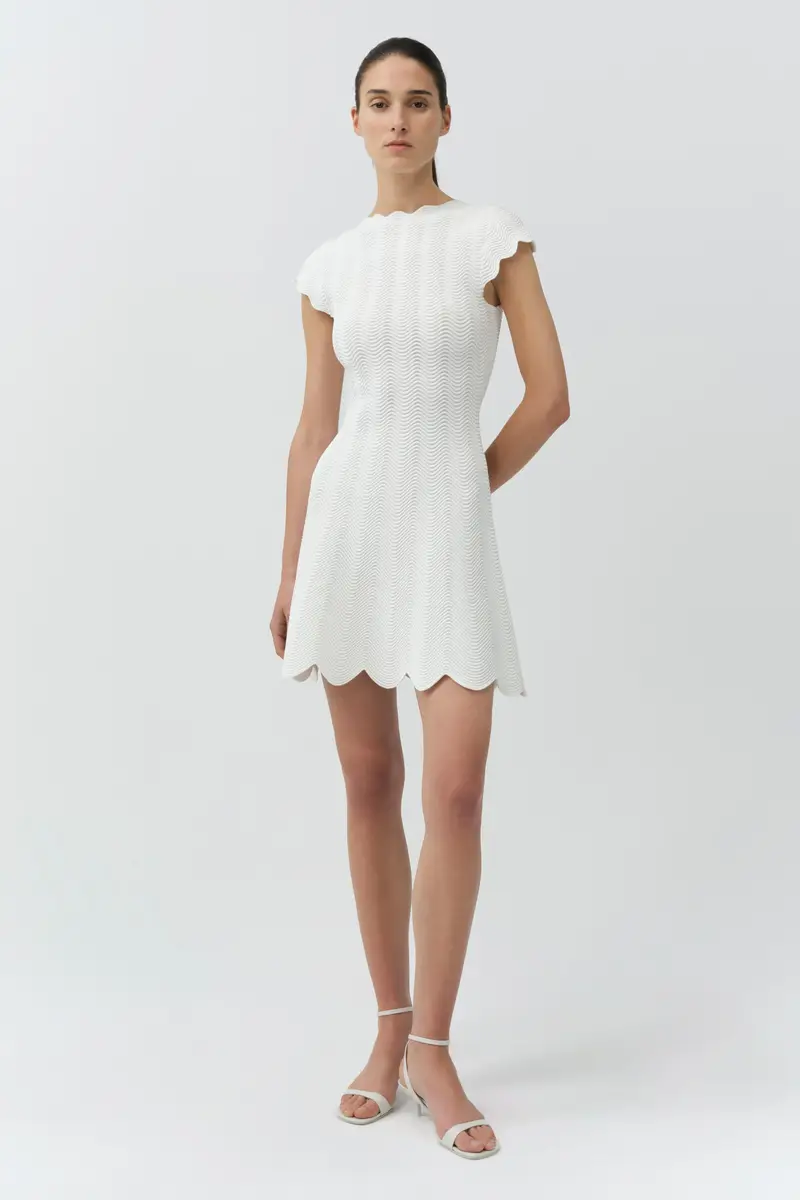 Simkhai Evalynn Wavy Knit Mini Dress | Thumbnail 2 Simkhai Evalynn Wavy Knit Mini Dress | Thumbnail 2