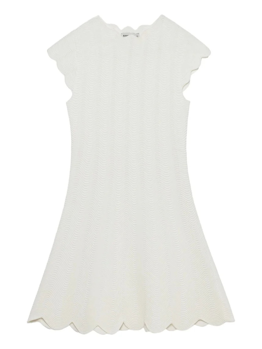 Evalynn Wavy Knit Mini Dress