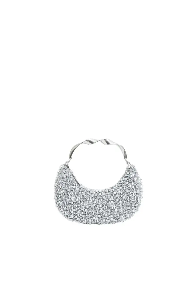 Simkhai Evelyn Beaded Crescent Bag
