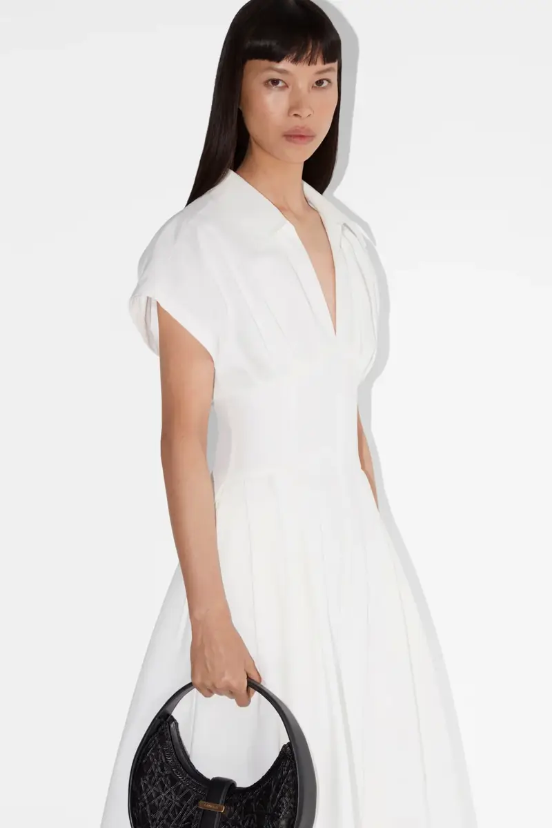 Simkhai Farlow Cotton Faille Midi Dress | Thumbnail 2 Simkhai Farlow Cotton Faille Midi Dress | Thumbnail 2
