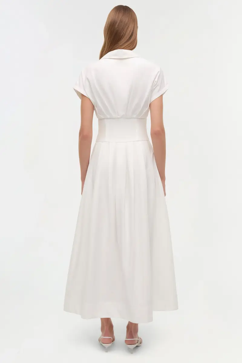 Simkhai Farlow Cotton Faille Midi Dress | Thumbnail 6 Simkhai Farlow Cotton Faille Midi Dress | Thumbnail 6