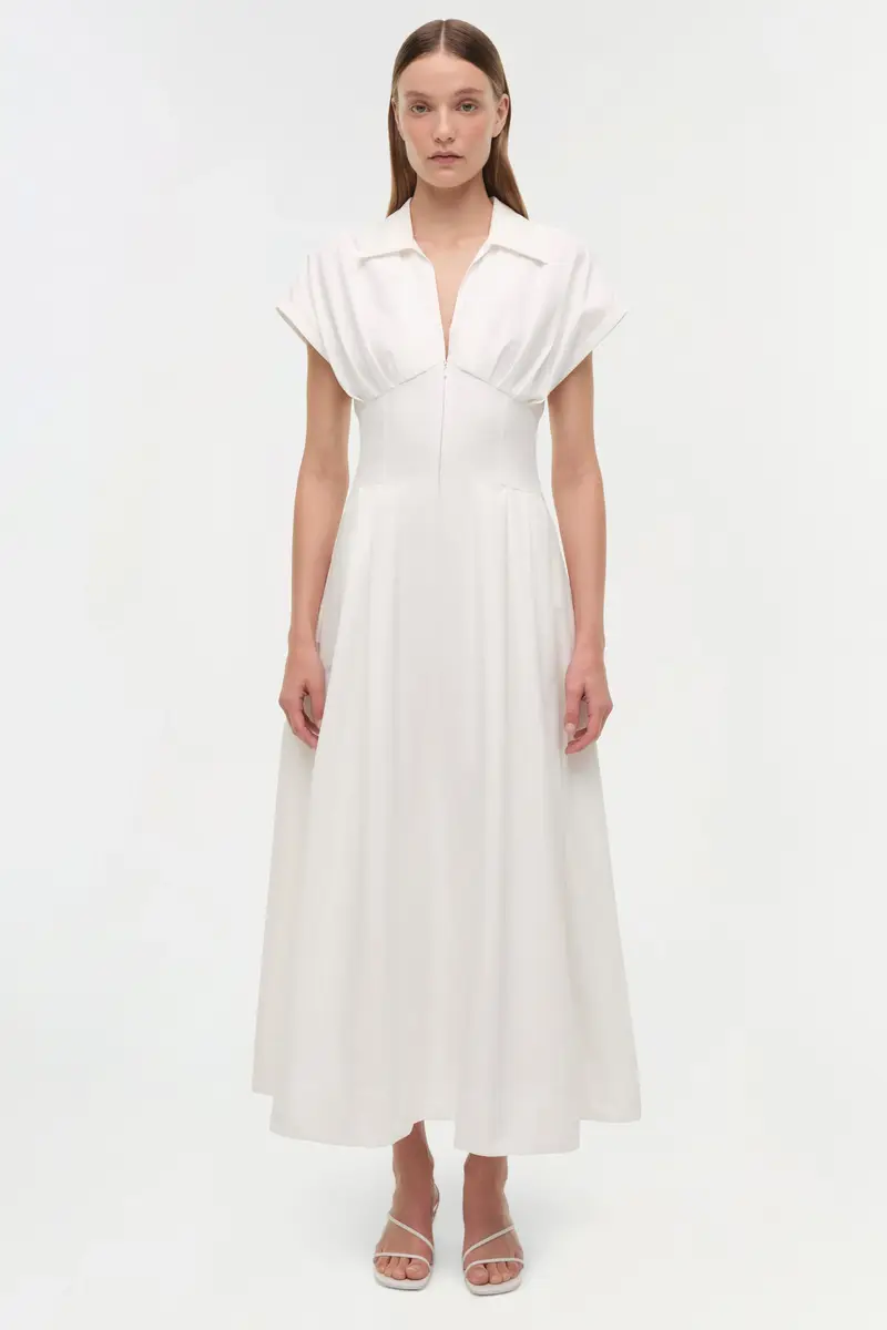 Simkhai Farlow Cotton Faille Midi Dress | Thumbnail 7 Simkhai Farlow Cotton Faille Midi Dress | Thumbnail 7