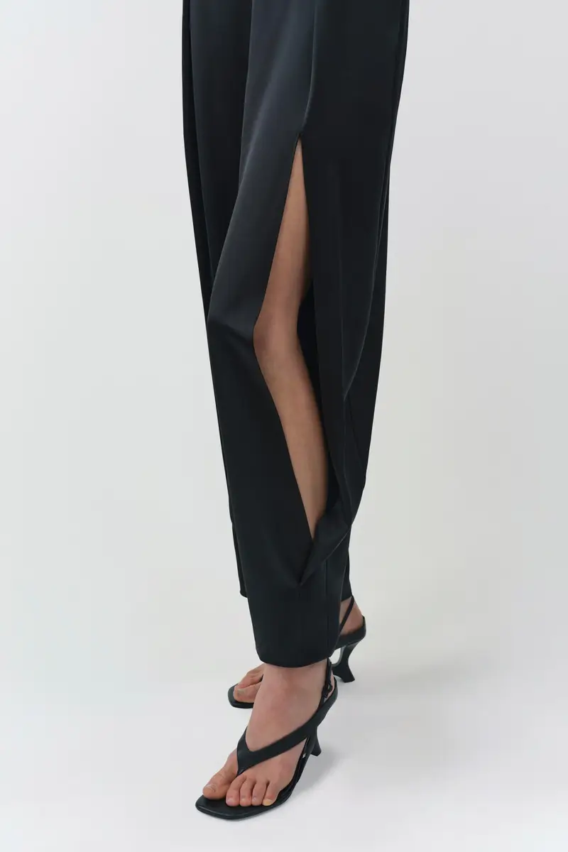 Simkhai Faye Satin Side Slit Pant | Thumbnail 4 Simkhai Faye Satin Side Slit Pant | Thumbnail 4