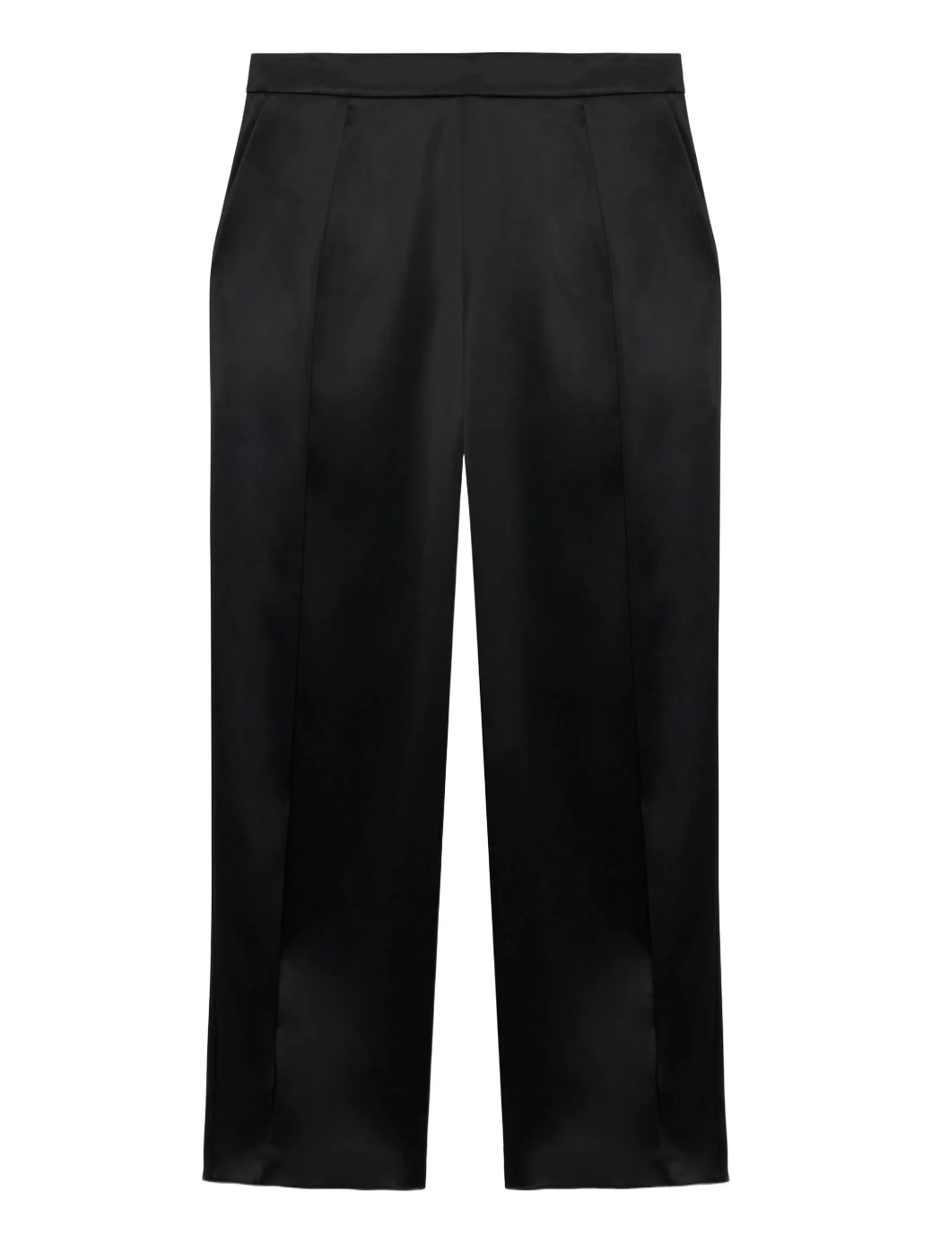 Faye Satin Side Slit Pant Faye Satin Side Slit Pant