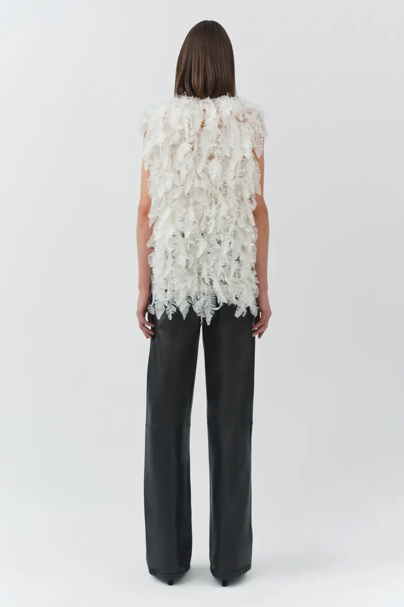 Simkhai Fei Feathery Satin Top | Thumbnail 5 Simkhai Fei Feathery Satin Top | Thumbnail 5