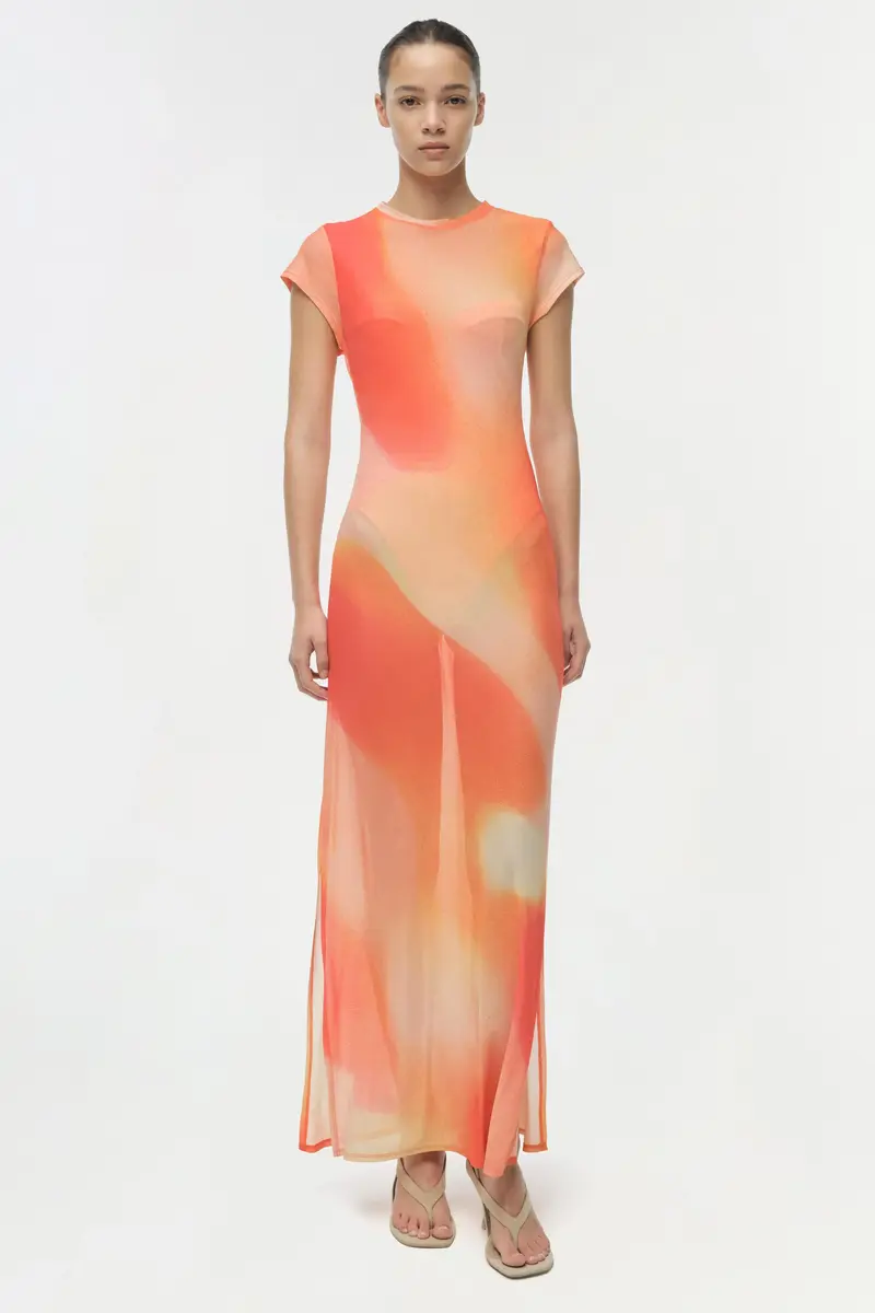 Simkhai Fia Mesh Midi Dress | Thumbnail 2