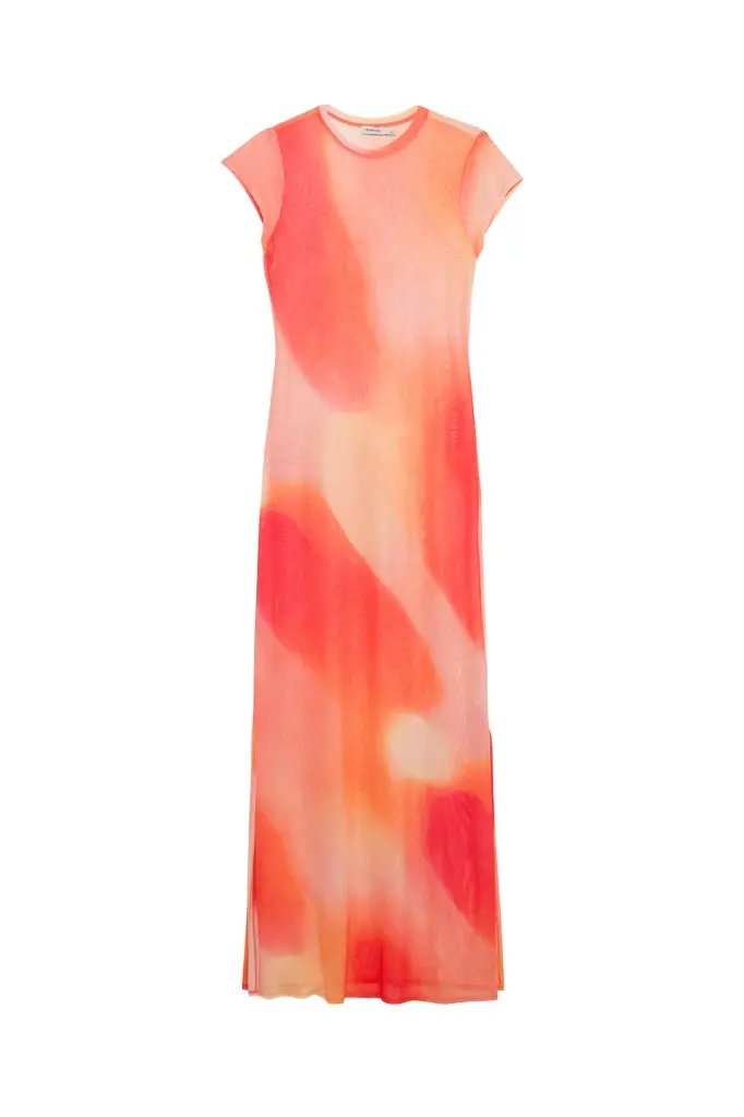 Simkhai Fia Mesh Midi Dress