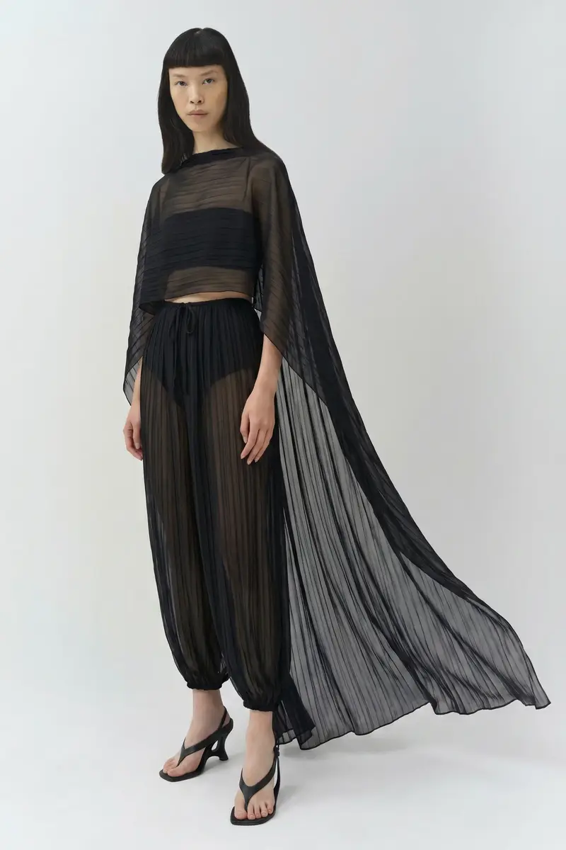 Simkhai Genoa Crinkle Jersey Cape | Thumbnail 4 Simkhai Genoa Crinkle Jersey Cape | Thumbnail 4