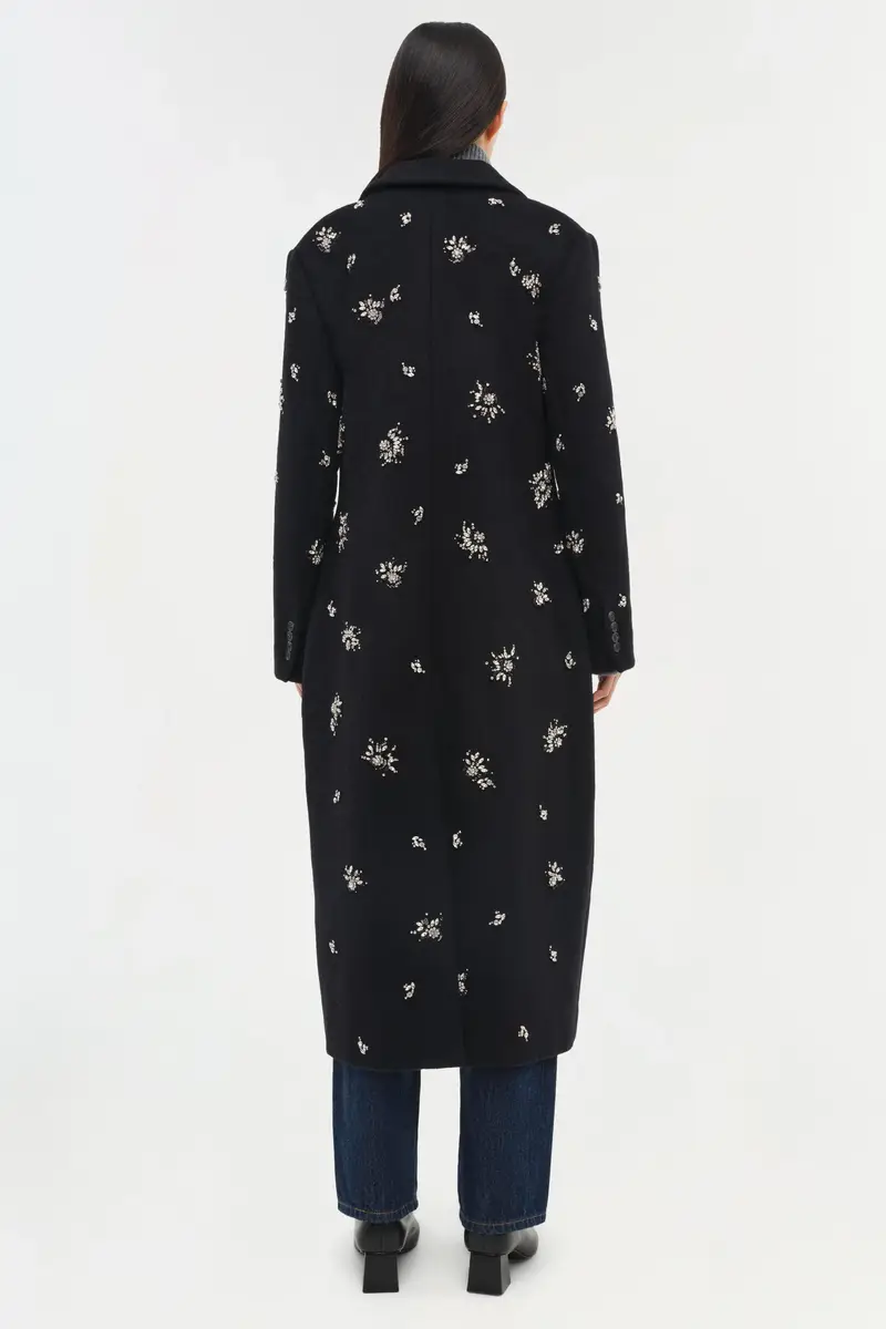 Simkhai Gianni Embellished Wool Coat | Thumbnail 5