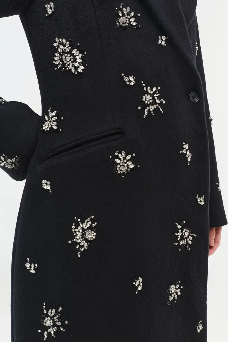 Simkhai Gianni Embellished Wool Coat | Thumbnail 6