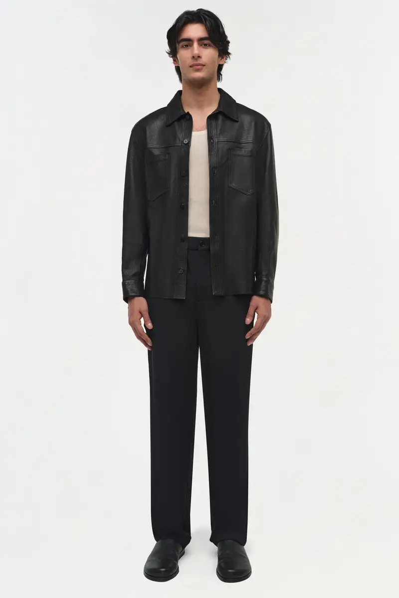 Simkhai Gibson Leather Shirt Jacket | Thumbnail 8