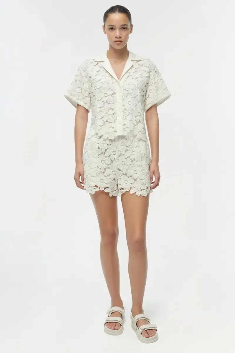 Simkhai Glenn Lace Camp Shirt | Thumbnail 2 Simkhai Glenn Lace Camp Shirt | Thumbnail 2