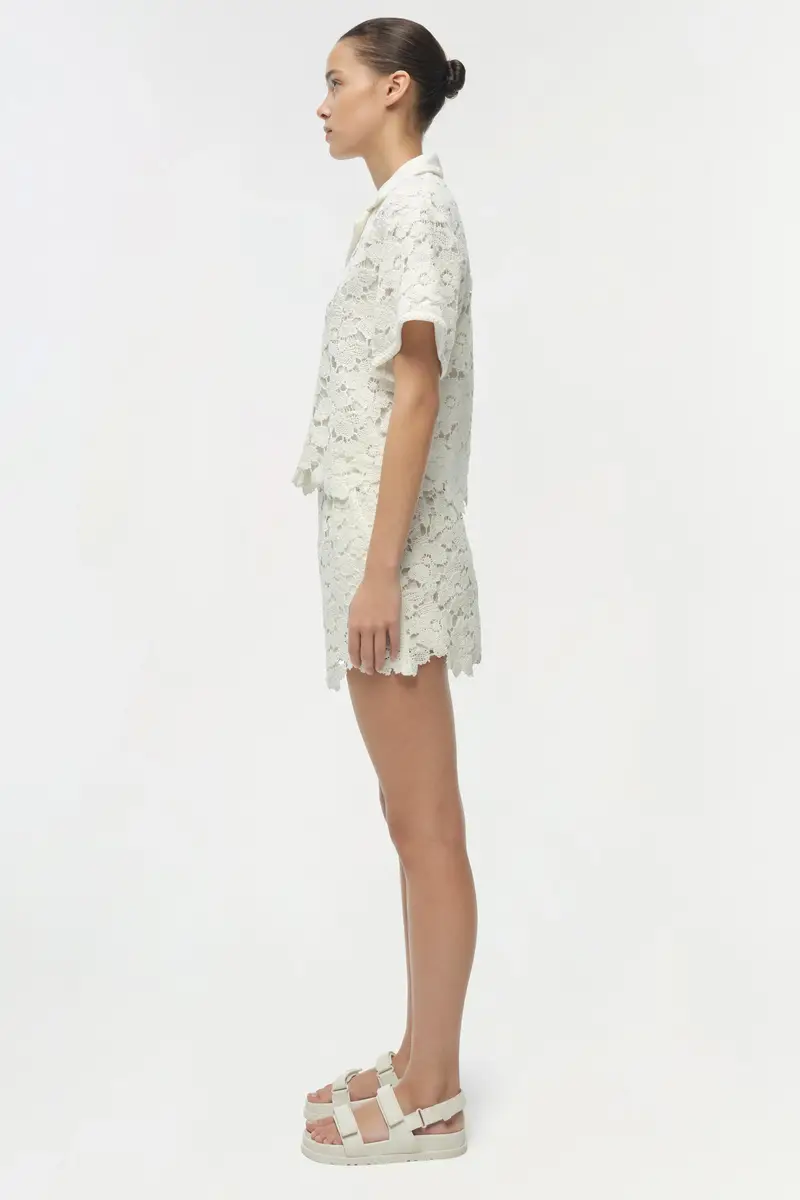 Simkhai Glenn Lace Camp Shirt | Thumbnail 4 Simkhai Glenn Lace Camp Shirt | Thumbnail 4