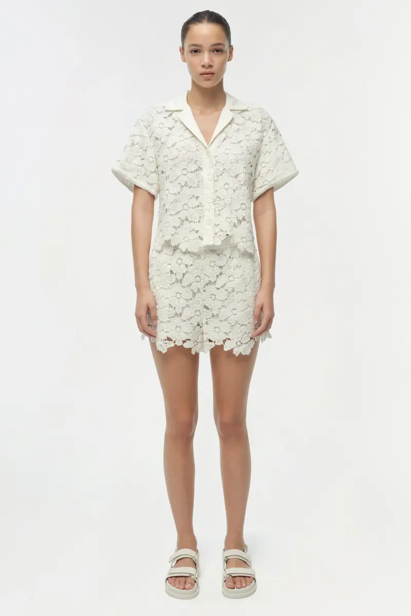 Simkhai Glenn Lace Camp Shirt | Thumbnail 6 Simkhai Glenn Lace Camp Shirt | Thumbnail 6