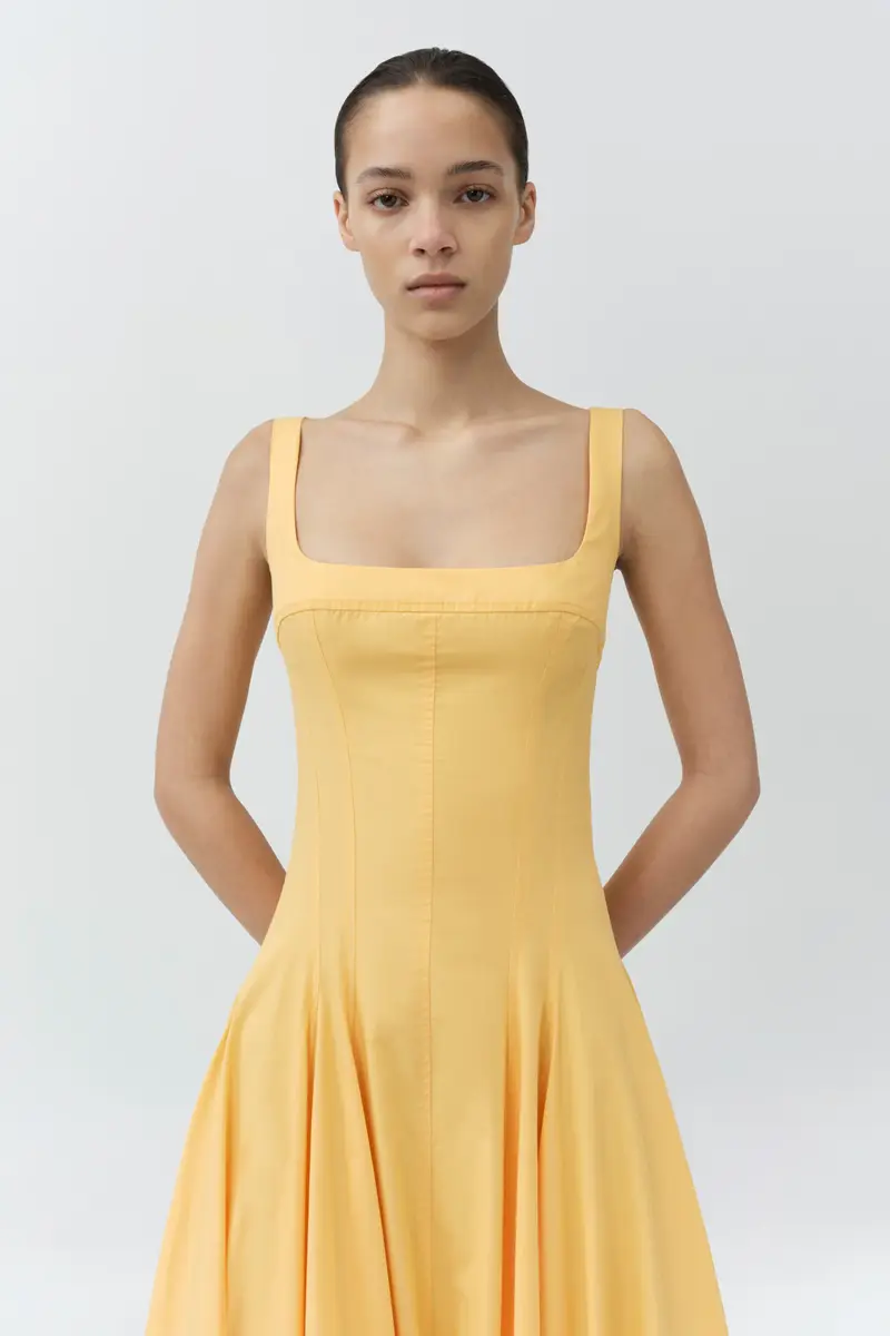 Simkhai Hally Cotton Midi Dress | Thumbnail 3 Simkhai Hally Cotton Midi Dress | Thumbnail 3