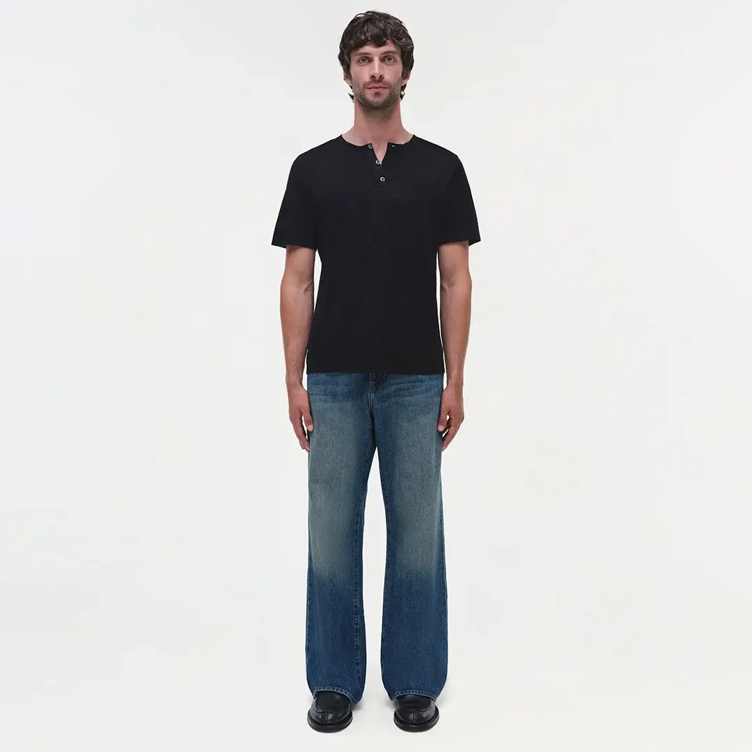 Simkhai Hayes Silk Linen Henley | Thumbnail 7 Simkhai Hayes Silk Linen Henley | Thumbnail 7