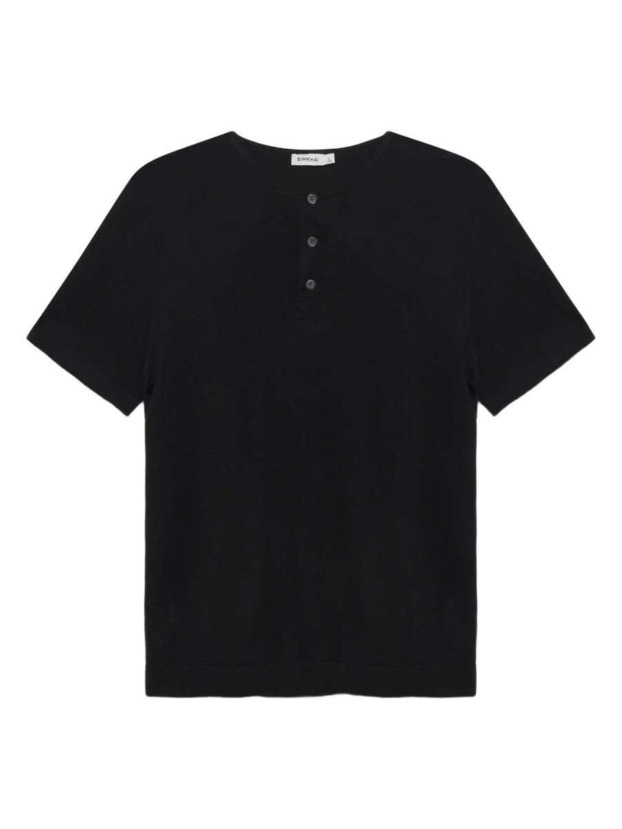 Hayes Silk Linen Henley Hayes Silk Linen Henley