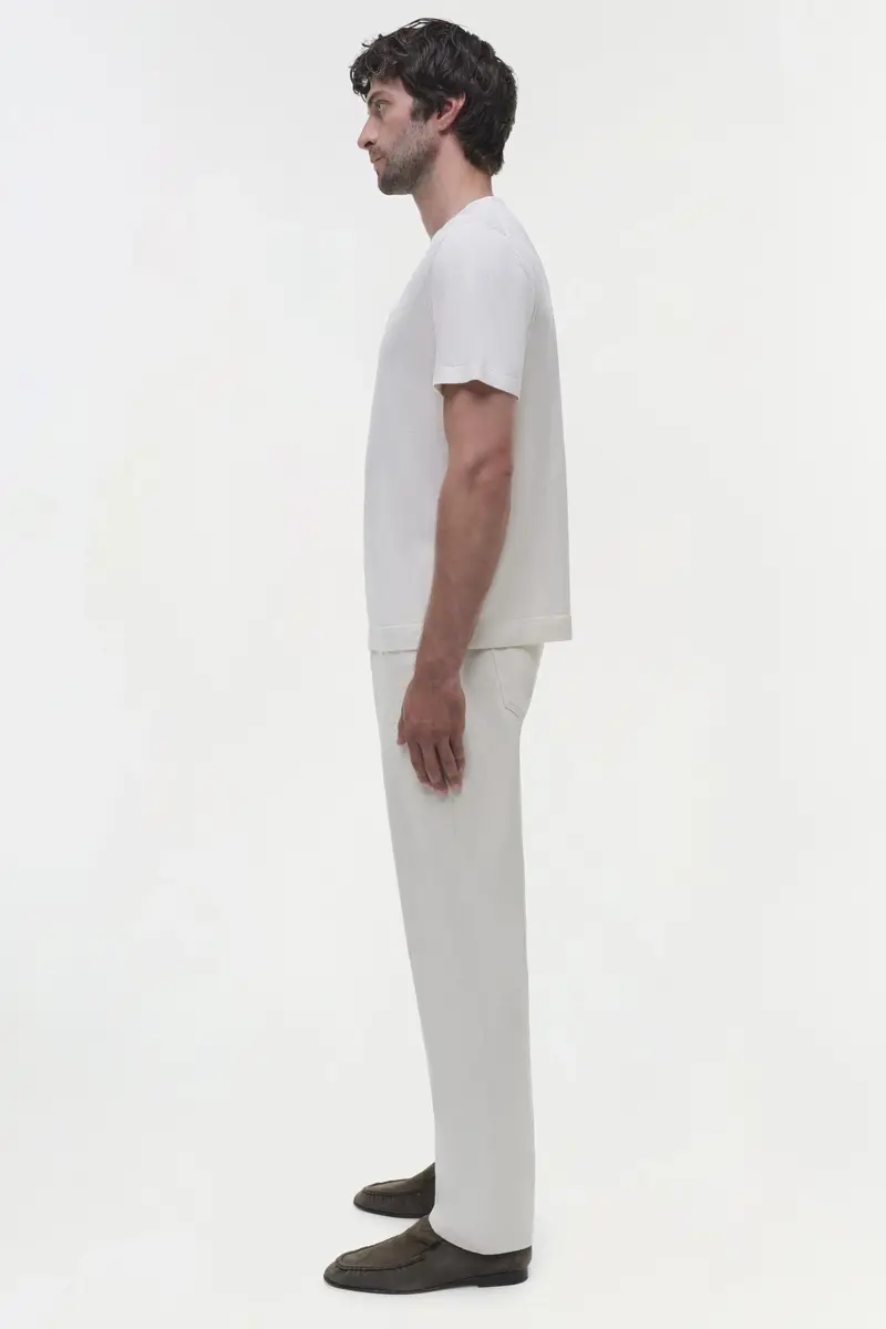 Simkhai Hayes Silk Linen Henley | Thumbnail 4 Simkhai Hayes Silk Linen Henley | Thumbnail 4