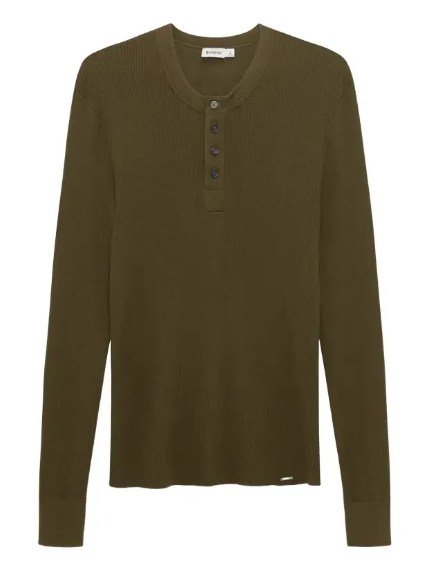 Hezekiah Silk Cashmere Henley Hezekiah Silk Cashmere Henley