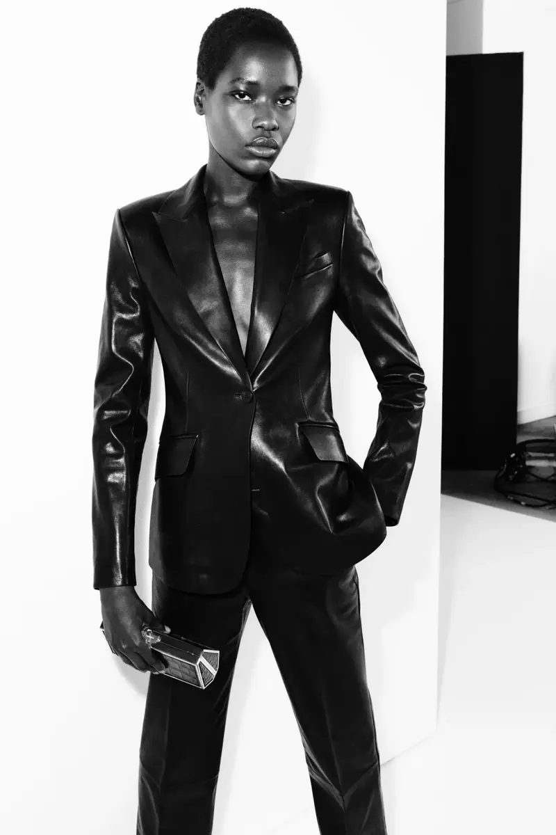 Simkhai Iressa Leather Blazer | Thumbnail 2 Simkhai Iressa Leather Blazer | Thumbnail 2