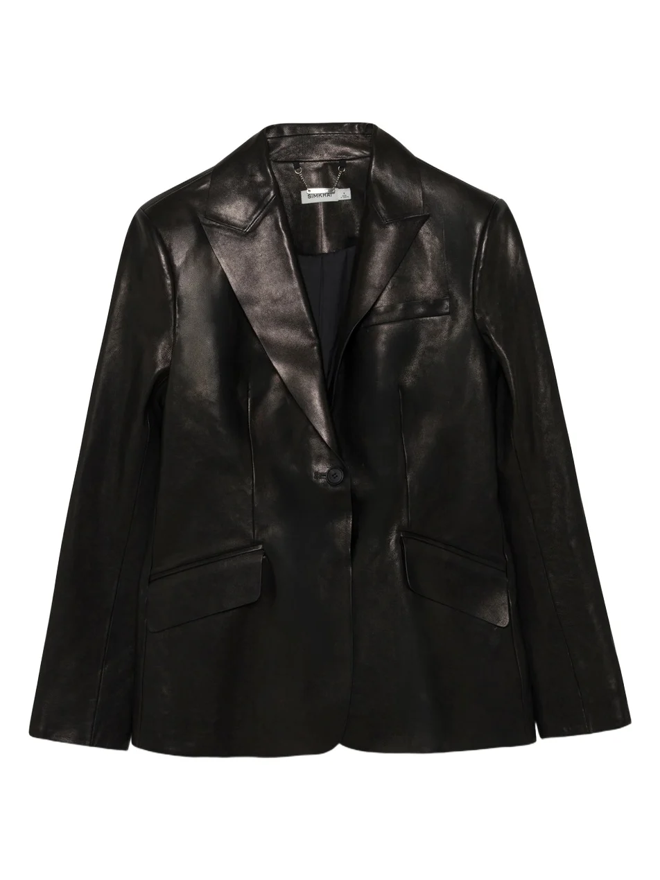 Simkhai Iressa Leather Blazer