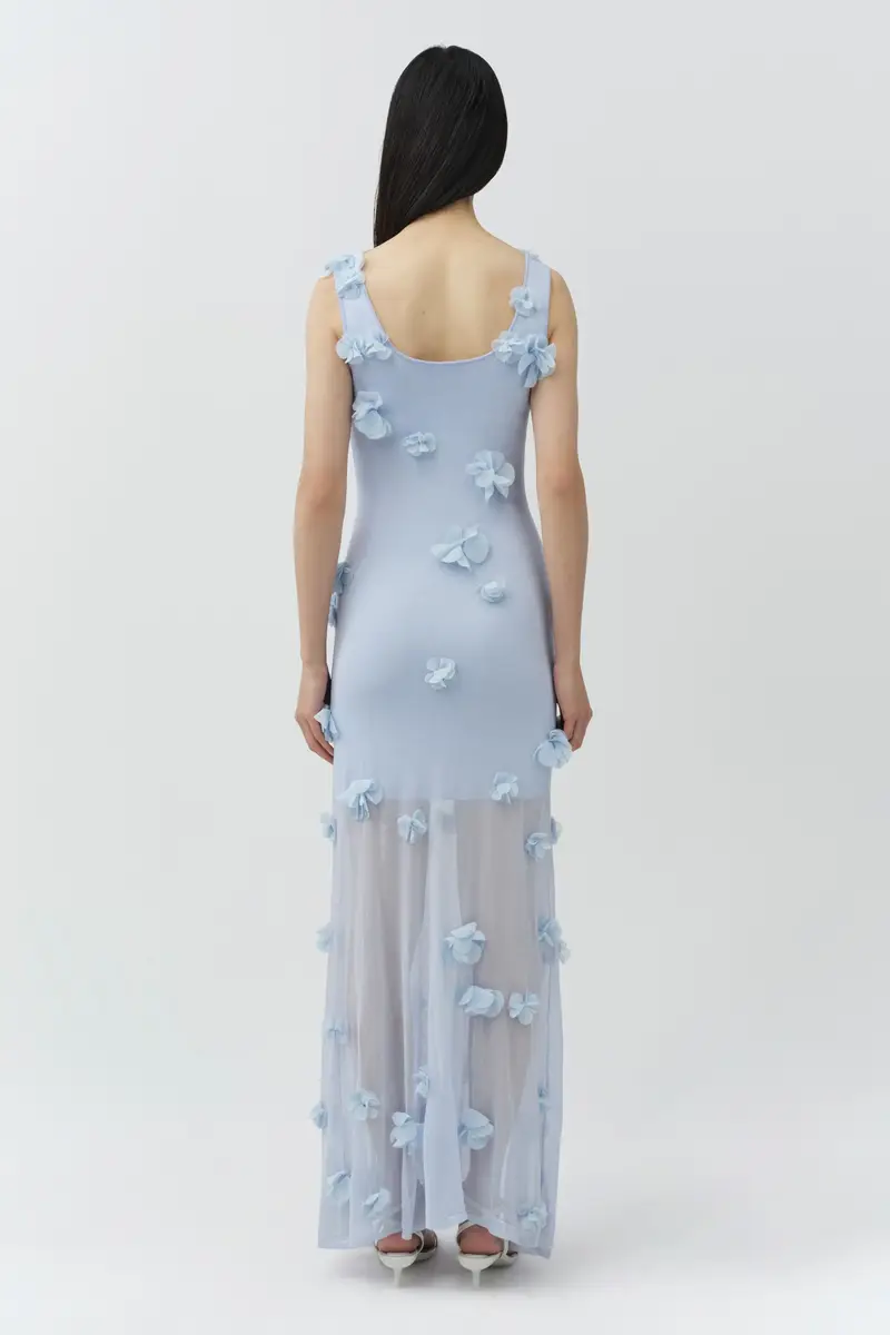 Simkhai Ivi Floral Applique Midi Dress | Thumbnail 6 Simkhai Ivi Floral Applique Midi Dress | Thumbnail 6