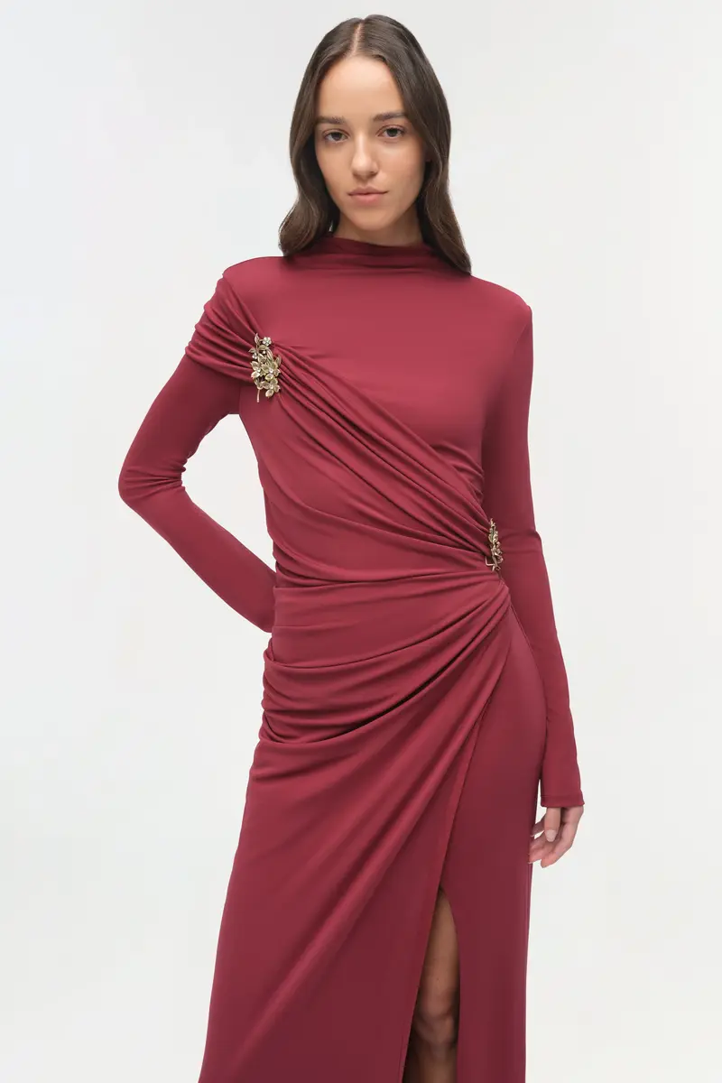 Simkhai Izadora Embellished Jersey Midi Dress | Thumbnail 3 Simkhai Izadora Embellished Jersey Midi Dress | Thumbnail 3