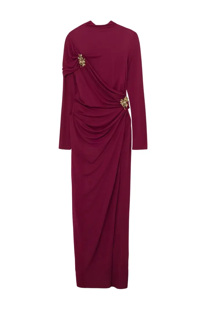 Simkhai Izadora Embellished Jersey Midi Dress