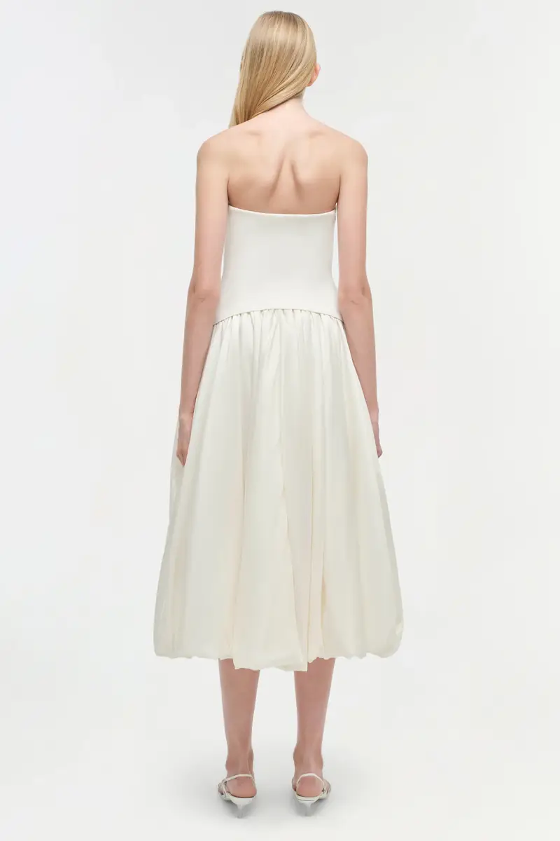Simkhai Izzy Strapless Taffeta Midi Dress | Thumbnail 5