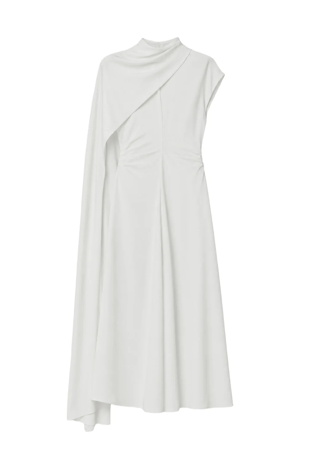 Jacka Satin Cape Midi Dress