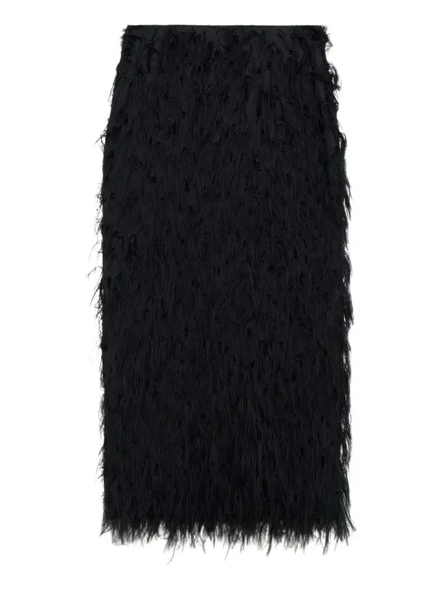 Jade Fringe Jacquard Midi Skirt Jade Fringe Jacquard Midi Skirt