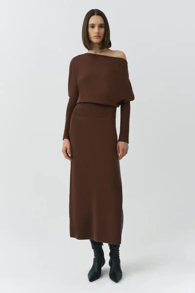 Simkhai Janese Off Shoulder Knit Midi Dress | Thumbnail 2