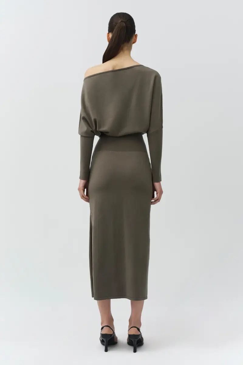 Simkhai Janese Off Shoulder Knit Midi Dress | Thumbnail 4