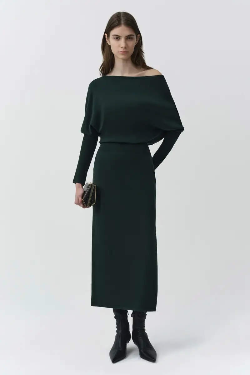 Simkhai Janese Off Shoulder Knit Midi Dress | Thumbnail 2