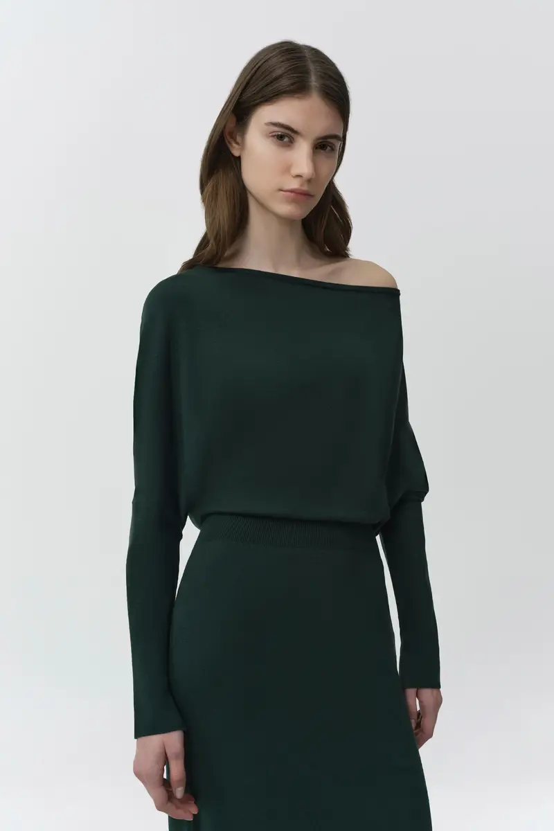 Simkhai Janese Off Shoulder Knit Midi Dress | Thumbnail 3