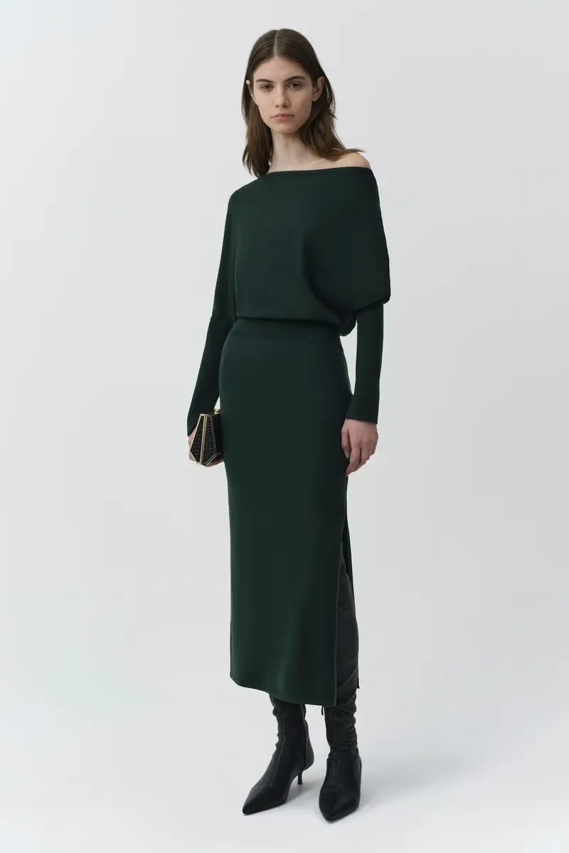 Simkhai Janese Off Shoulder Knit Midi Dress | Thumbnail 4
