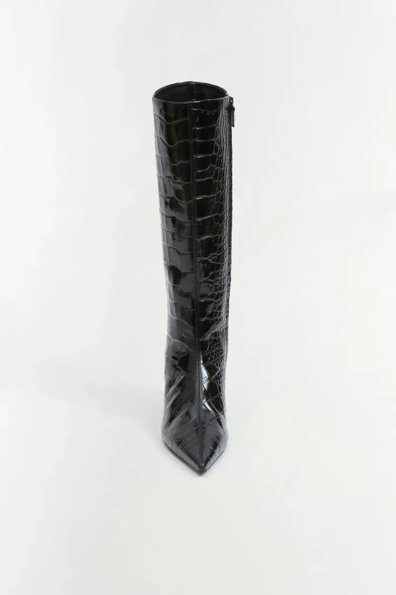 Simkhai Janine Croc-Embossed Leather Knee High Boot | Thumbnail 3 Simkhai Janine Croc-Embossed Leather Knee High Boot | Thumbnail 3