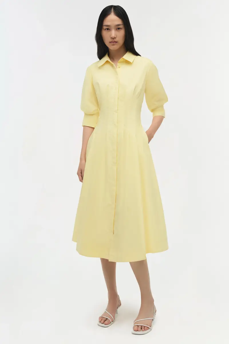 Simkhai Jazz Cotton Pintuck Midi Dress | Thumbnail 2