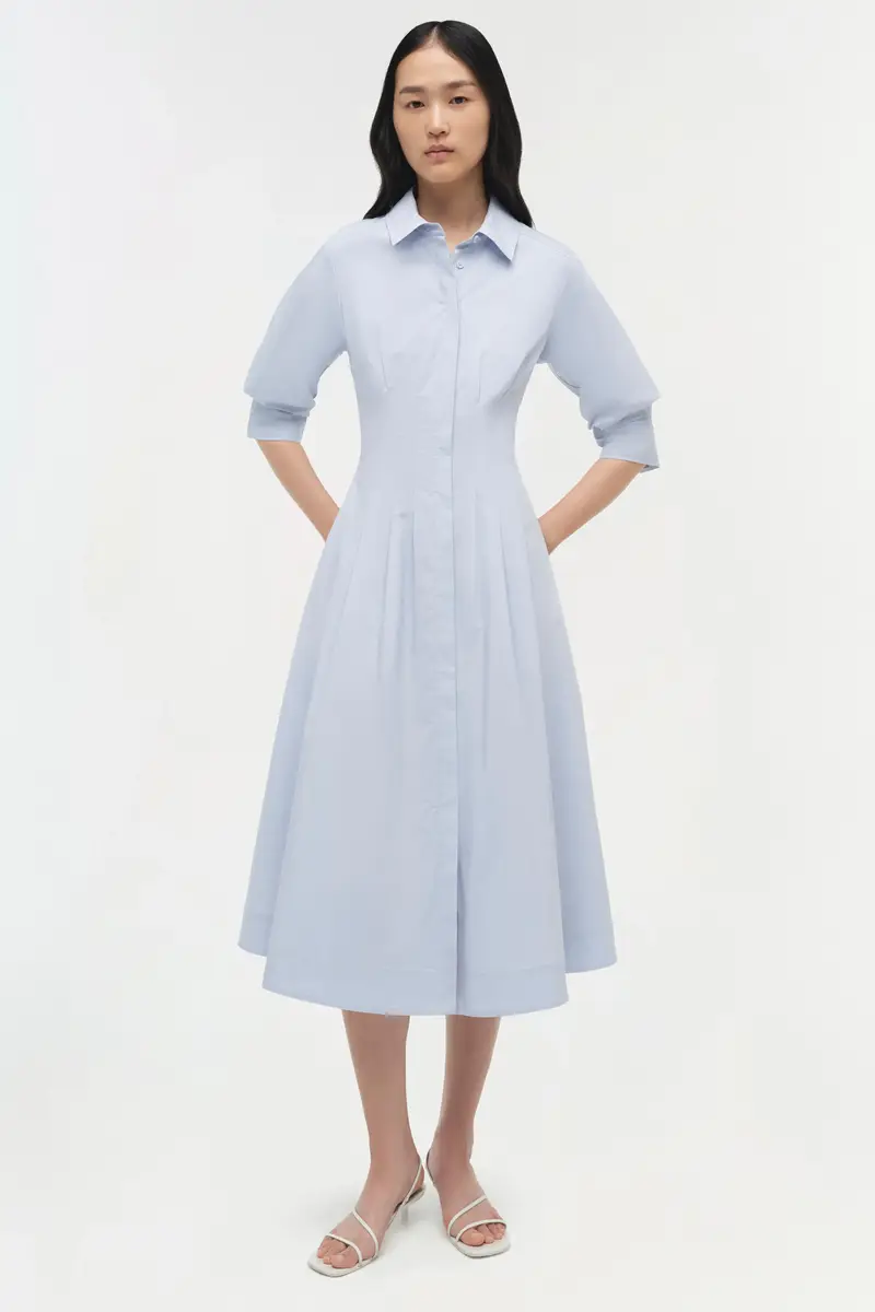 Simkhai Jazz Cotton Pintuck Midi Dress | Thumbnail 2 Simkhai Jazz Cotton Pintuck Midi Dress | Thumbnail 2