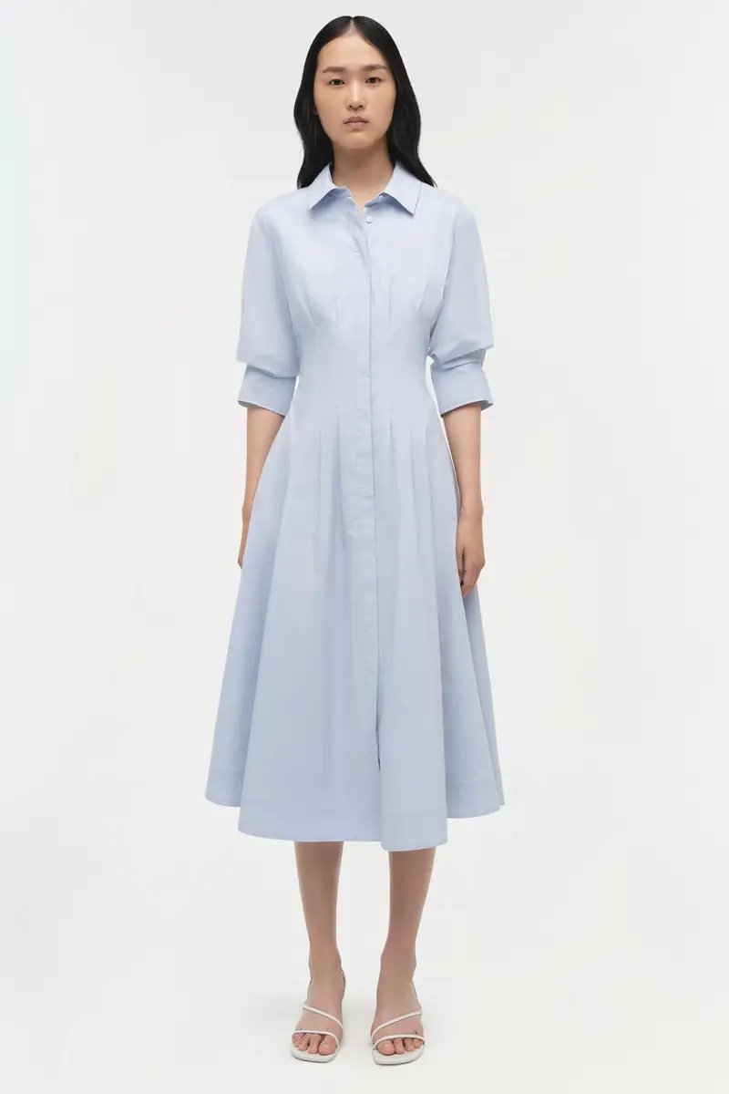 Simkhai Jazz Cotton Pintuck Midi Dress | Thumbnail 6 Simkhai Jazz Cotton Pintuck Midi Dress | Thumbnail 6