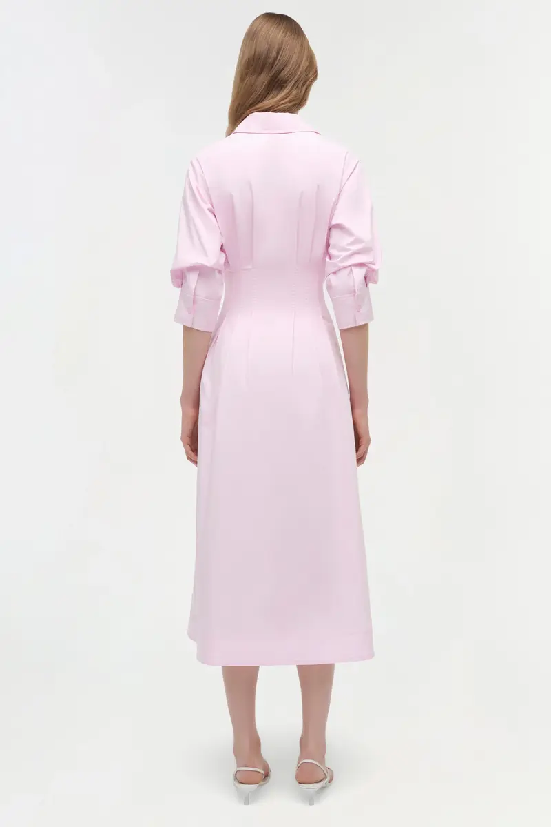 Simkhai Jazz Cotton Pintuck Midi Dress | Thumbnail 5
