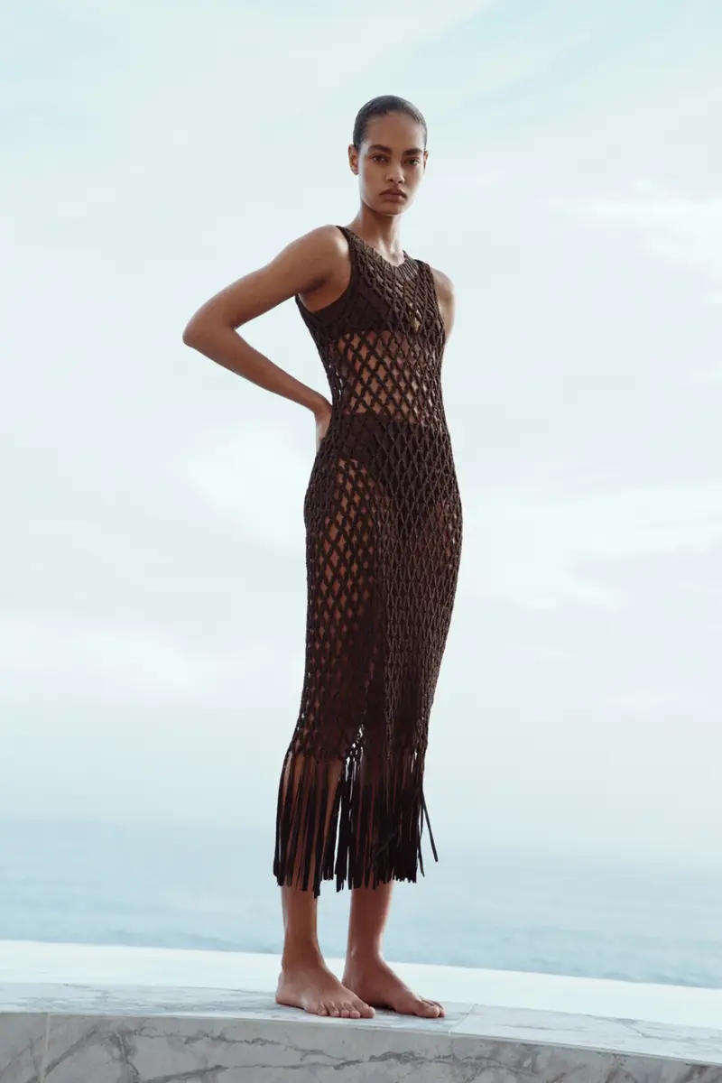 Simkhai Jensen Macrame Midi Dress | Thumbnail 2 Simkhai Jensen Macrame Midi Dress | Thumbnail 2