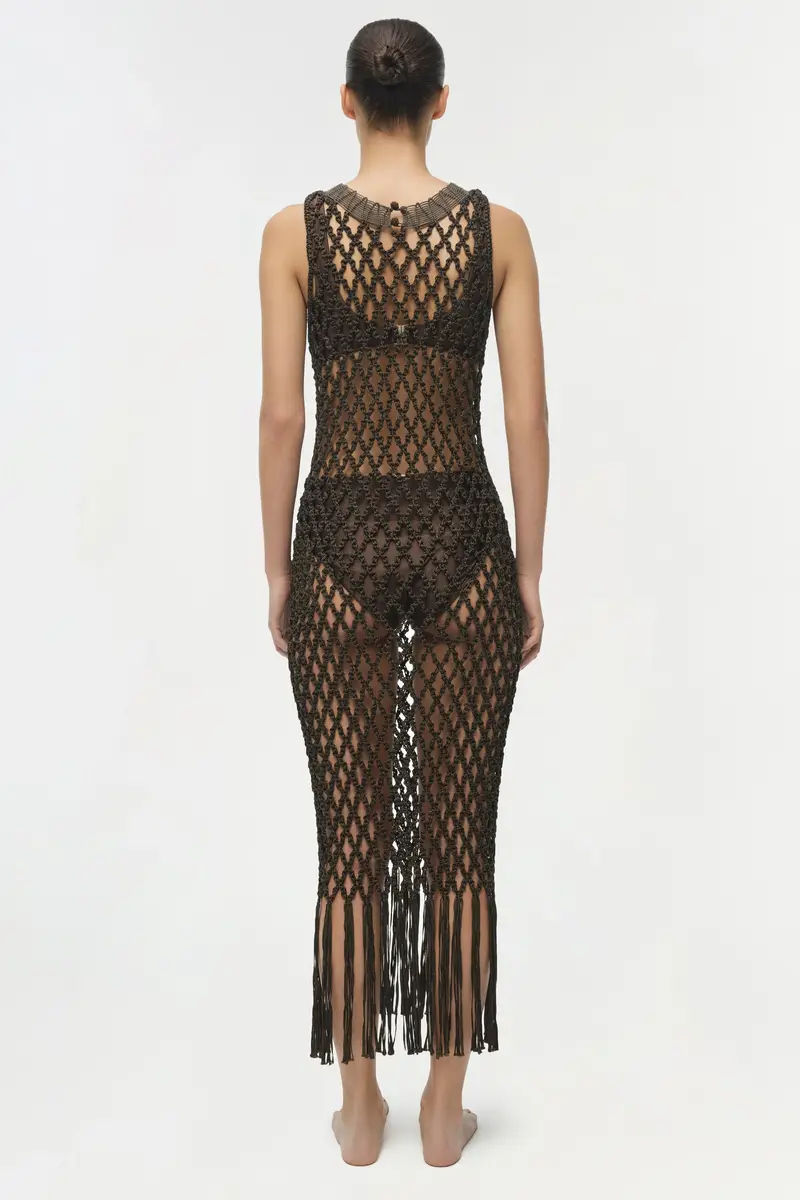 Simkhai Jensen Macrame Midi Dress | Thumbnail 6 Simkhai Jensen Macrame Midi Dress | Thumbnail 6
