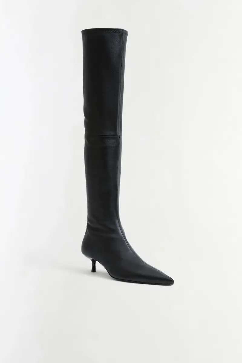 Simkhai Joni Stretch Leather Over The Knee Boot | Thumbnail 2 Simkhai Joni Stretch Leather Over The Knee Boot | Thumbnail 2