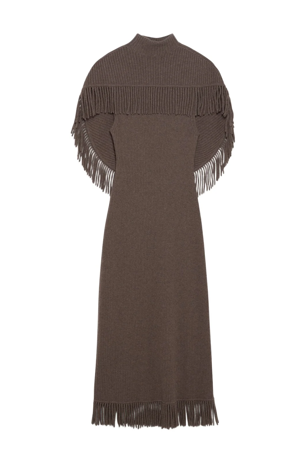 Jordan Knit Fringe Midi Dress Jordan Knit Fringe Midi Dress